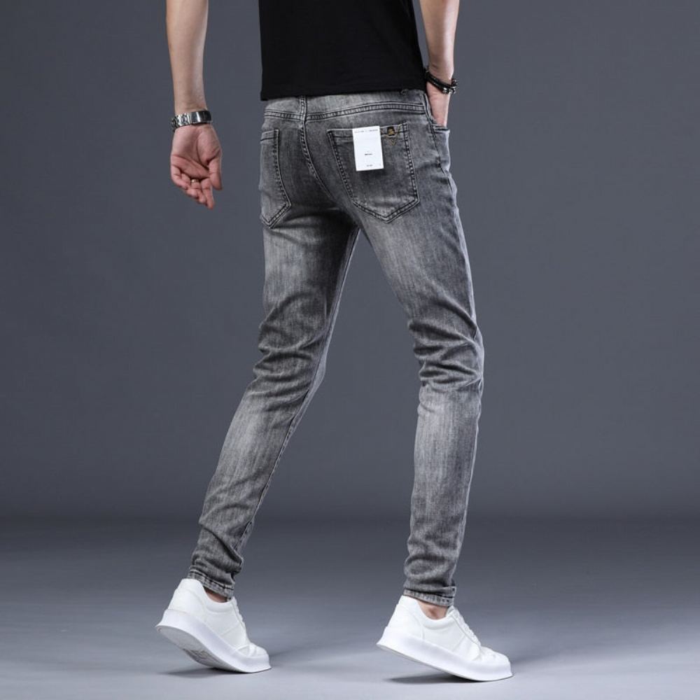 Farkut Miesten Skinny Stretch Leisure Denim Housut