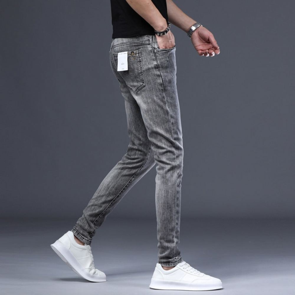 Farkut Miesten Skinny Stretch Leisure Denim Housut