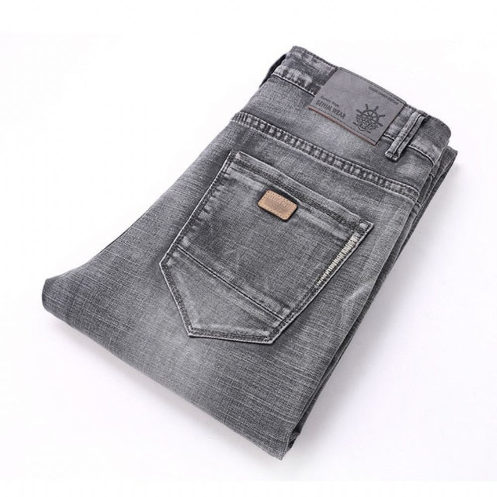 Klassiset Retro Nostalgia Straight Denim Farkut