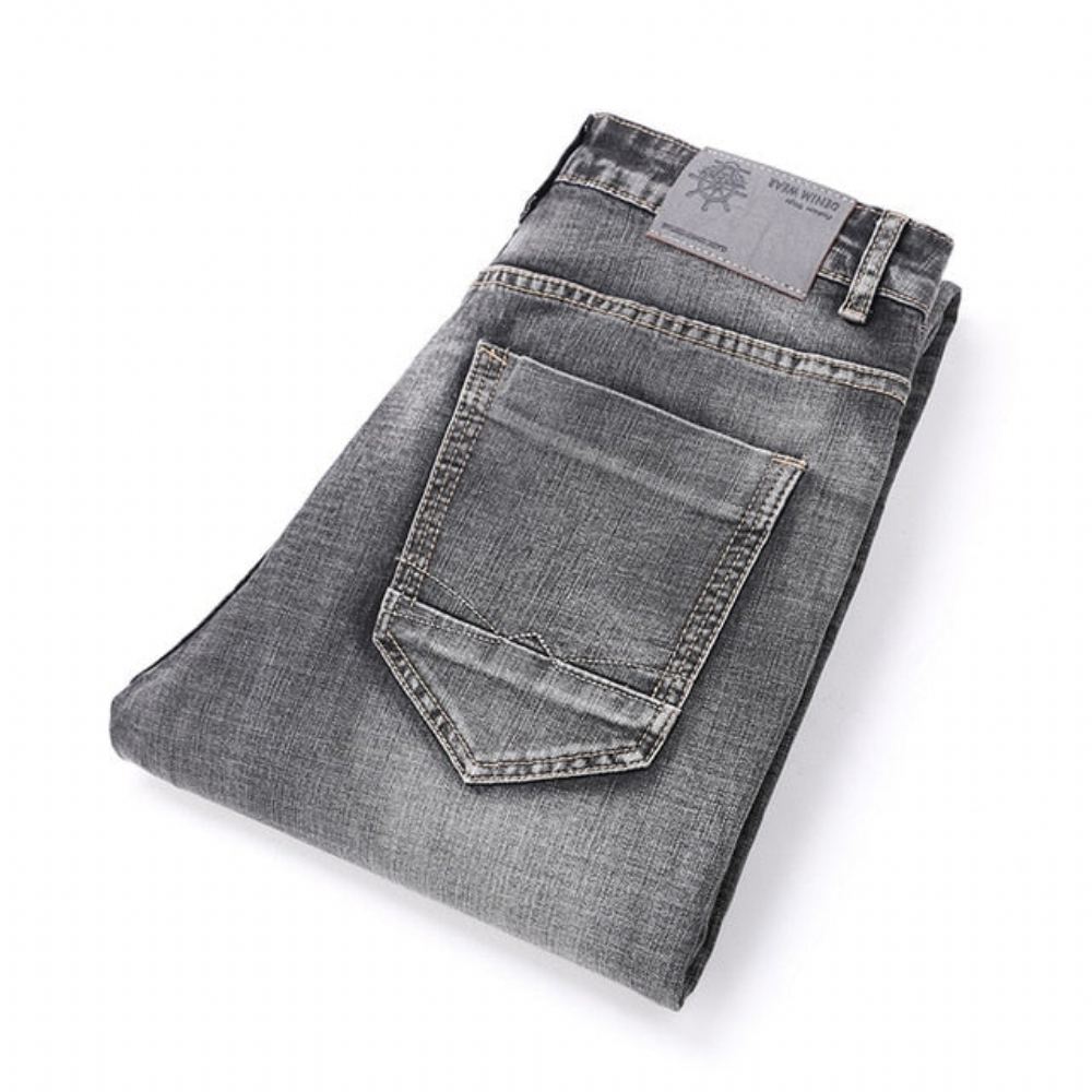 Klassiset Retro Nostalgia Straight Denim Farkut