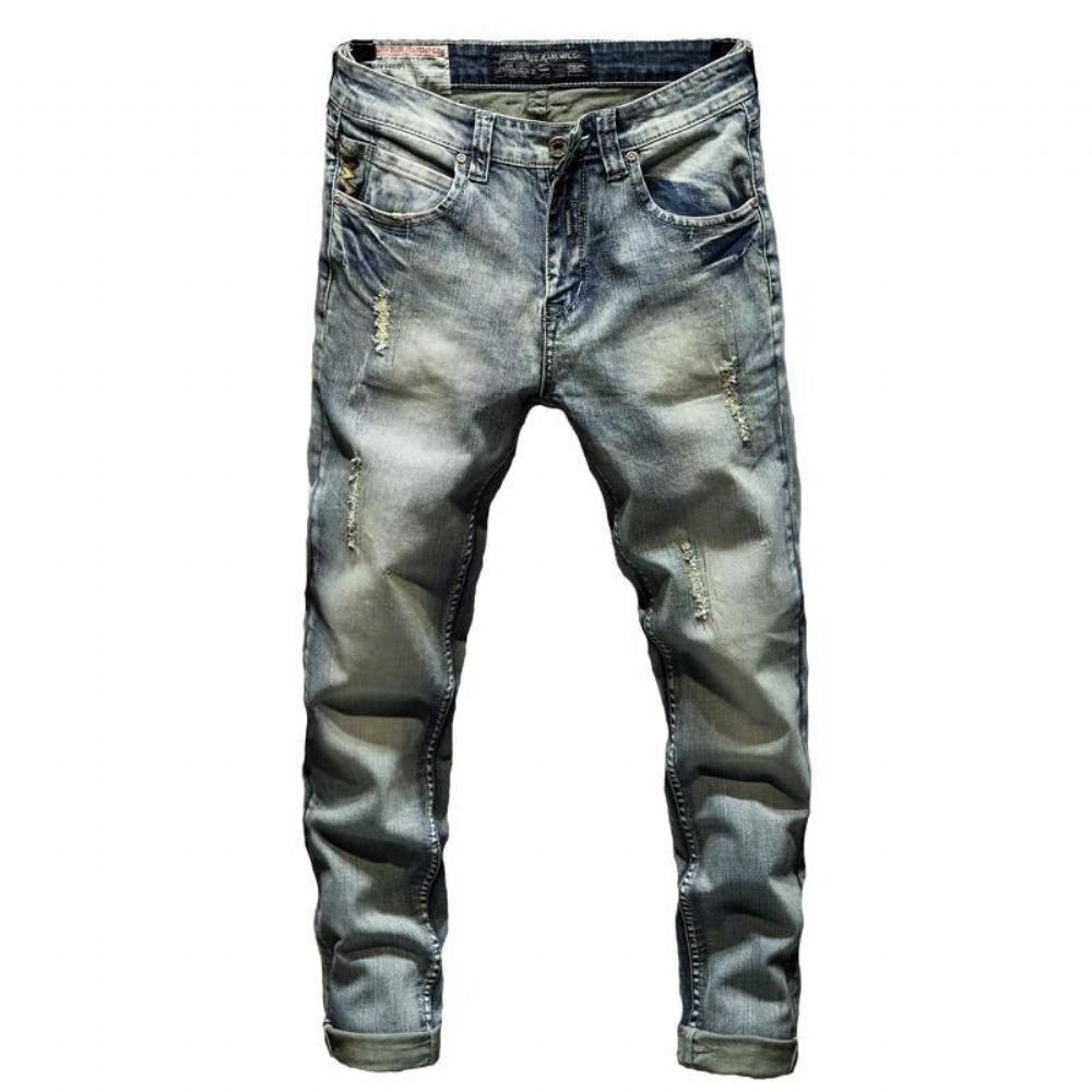 Skinny Repped Distressed Denim Farkut