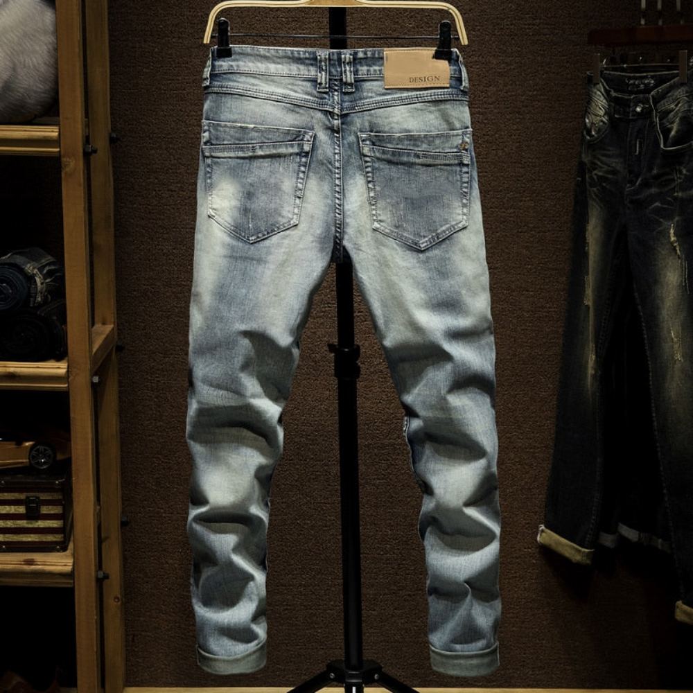 Skinny Repped Distressed Denim Farkut