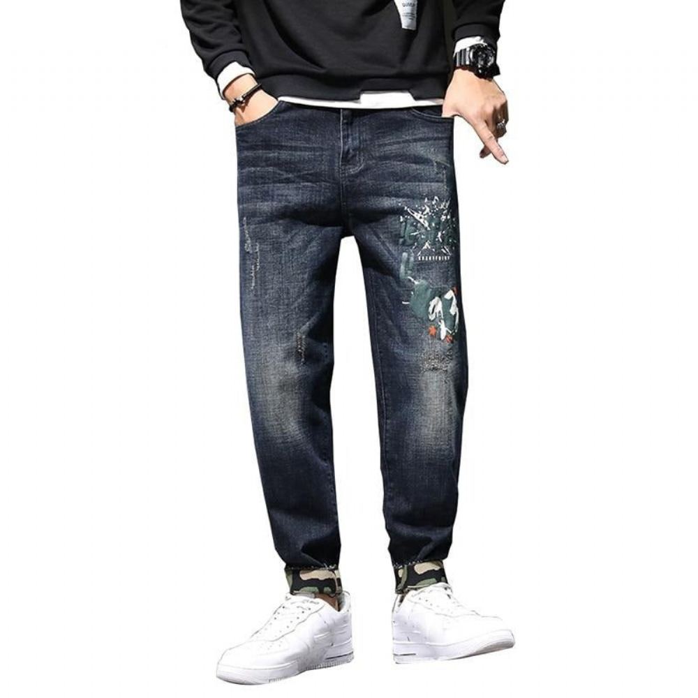 Streetwear Stretch Baggy Denim Farkut