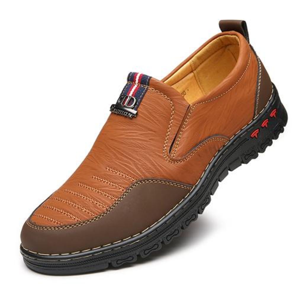 Vapaa-ajan Kengät Miesten Nahka Loafers Slip-on Kengät