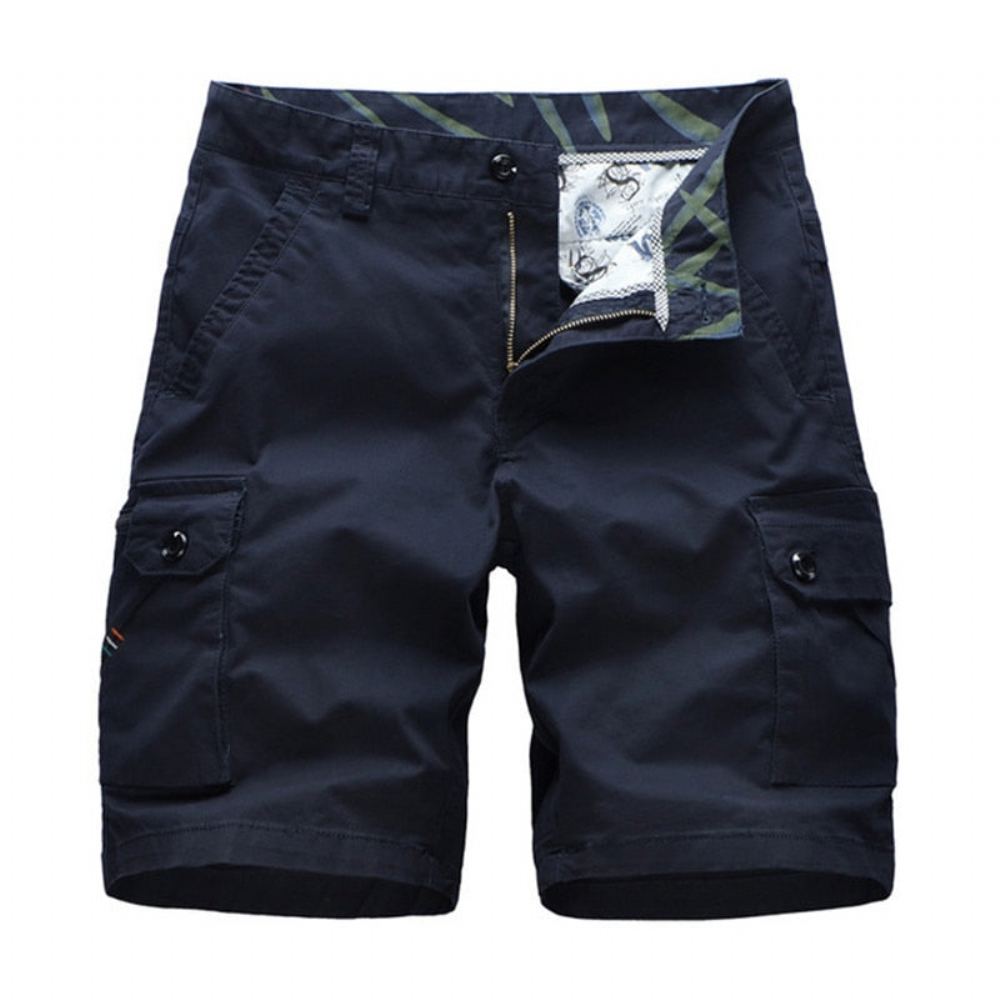 Cargo Multi Poket Solid Shortsit