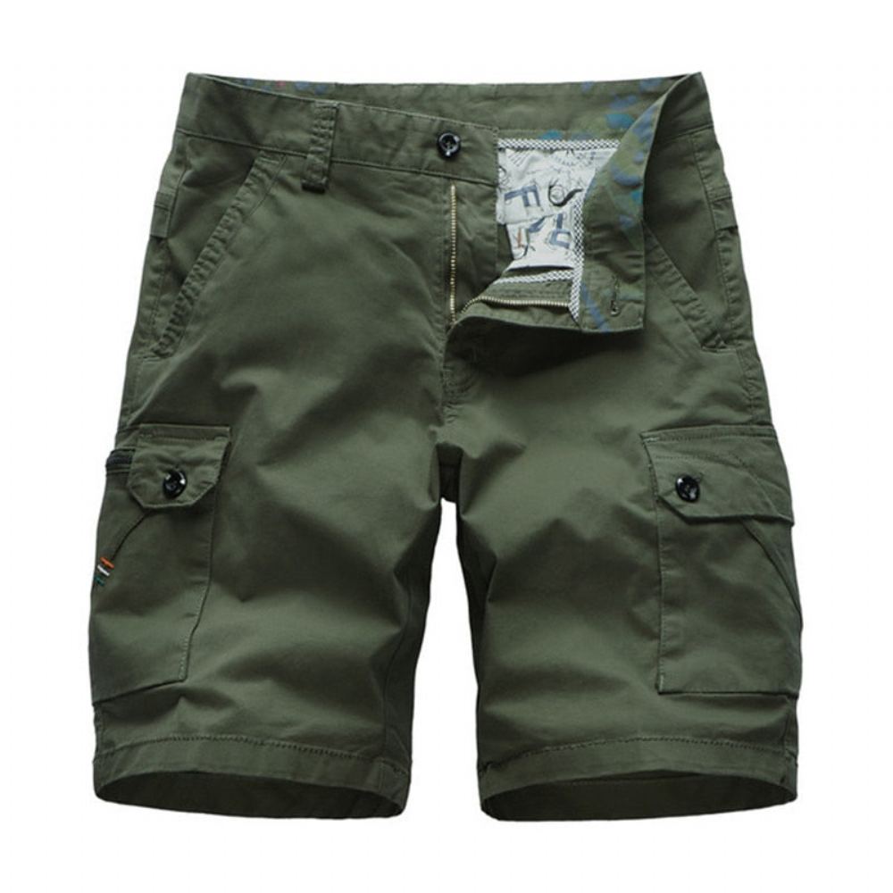 Cargo Multi Poket Solid Shortsit