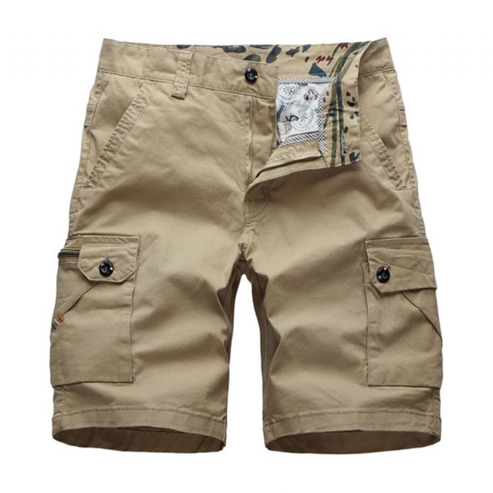 Cargo Multi Poket Solid Shortsit