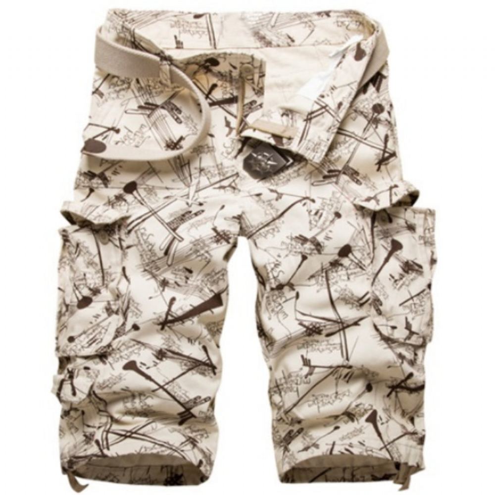 Cotton Camouflage Cargo Shortsit