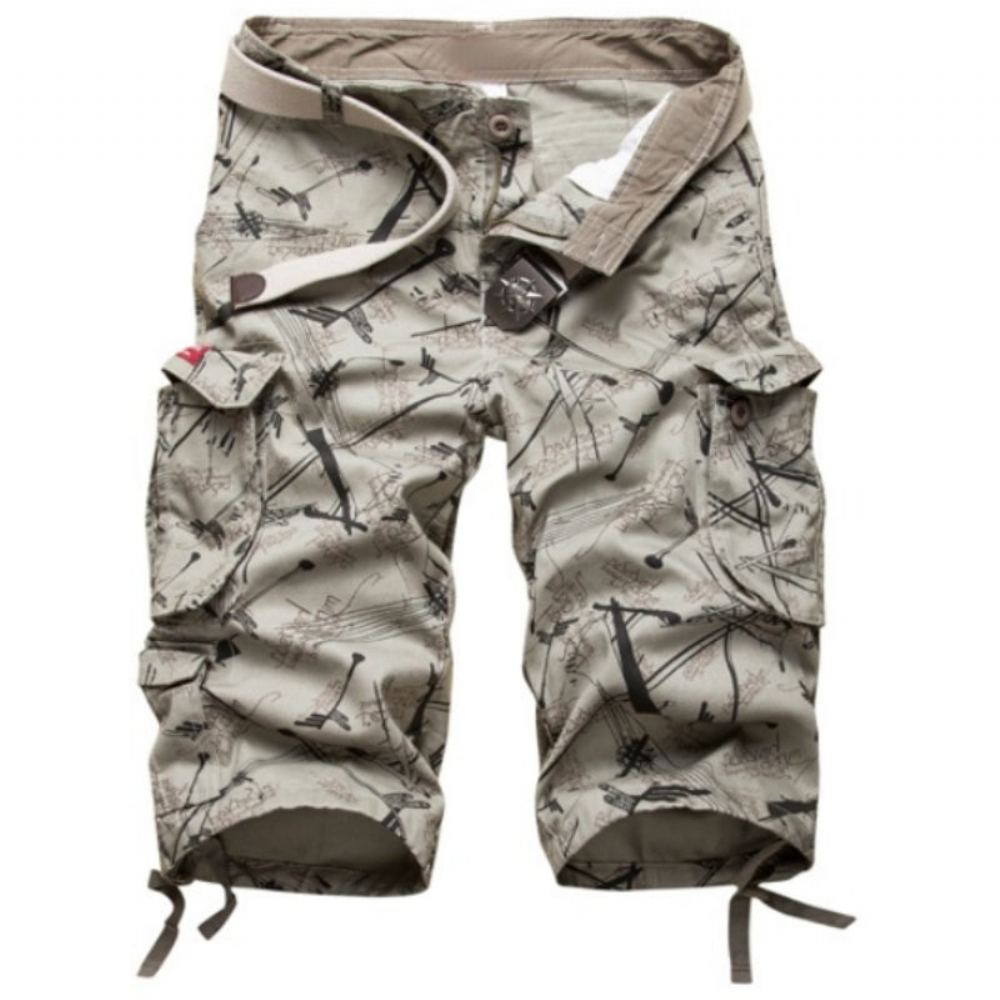 Cotton Camouflage Cargo Shortsit