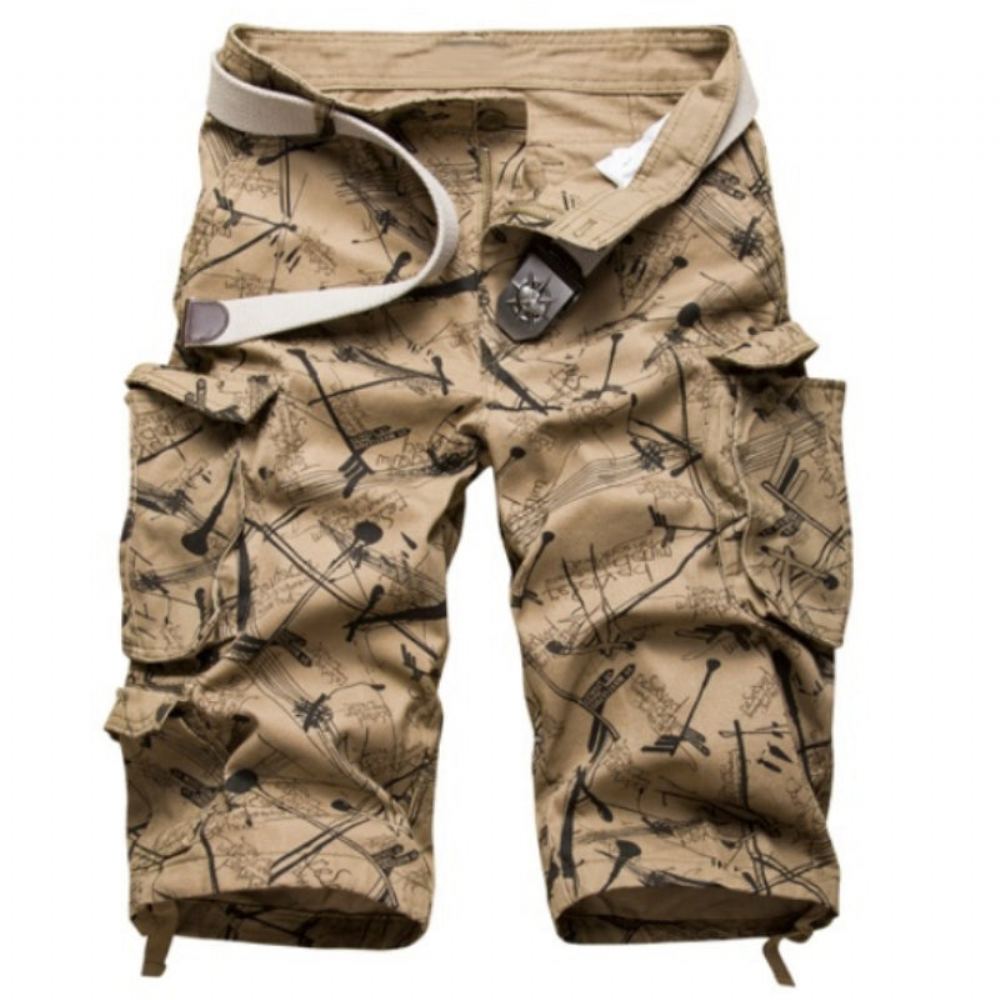 Cotton Camouflage Cargo Shortsit