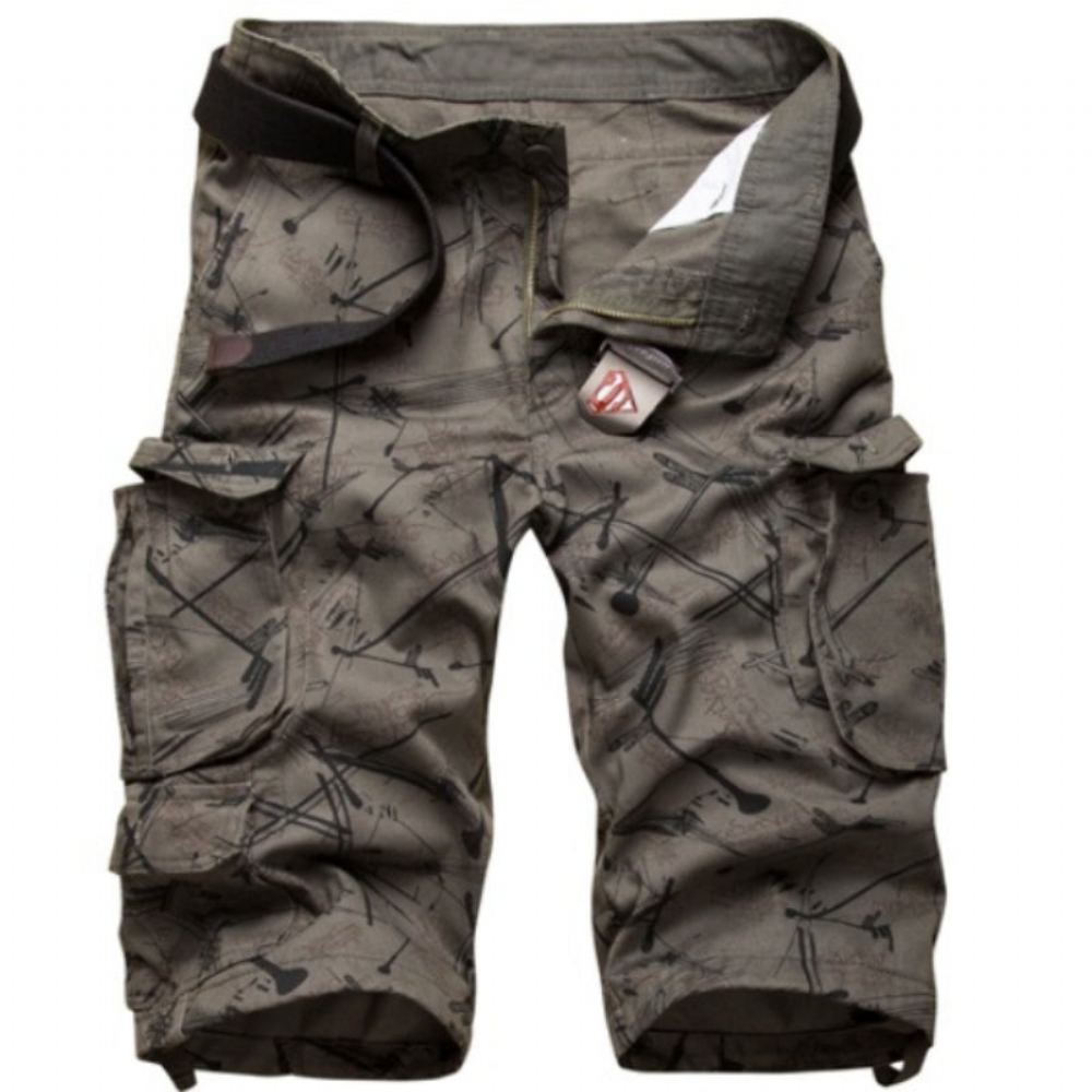 Cotton Camouflage Cargo Shortsit