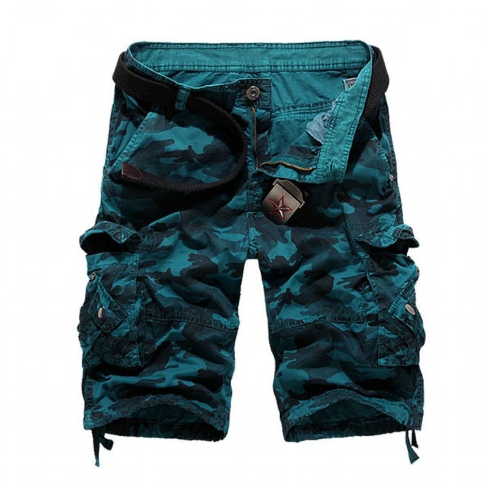 Cotton Camouflage Cargo Shortsit