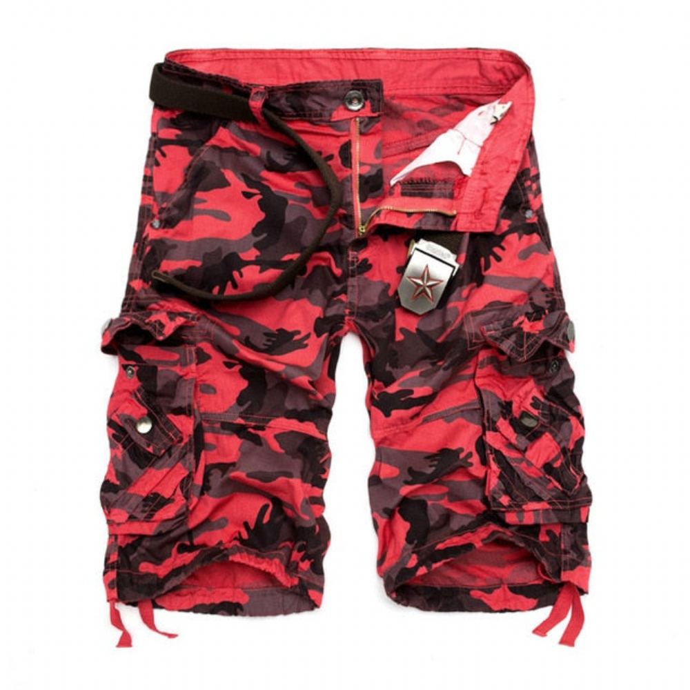 Cotton Camouflage Cargo Shortsit