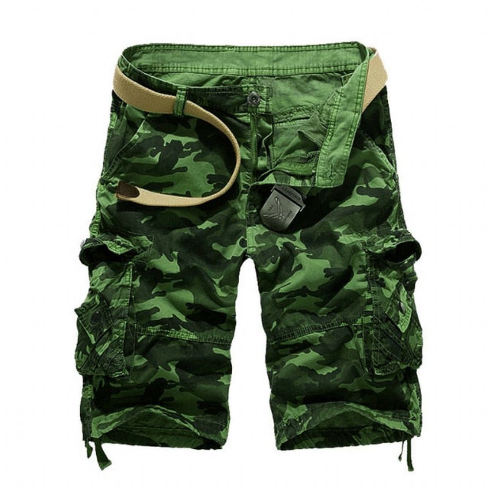 Cotton Camouflage Cargo Shortsit