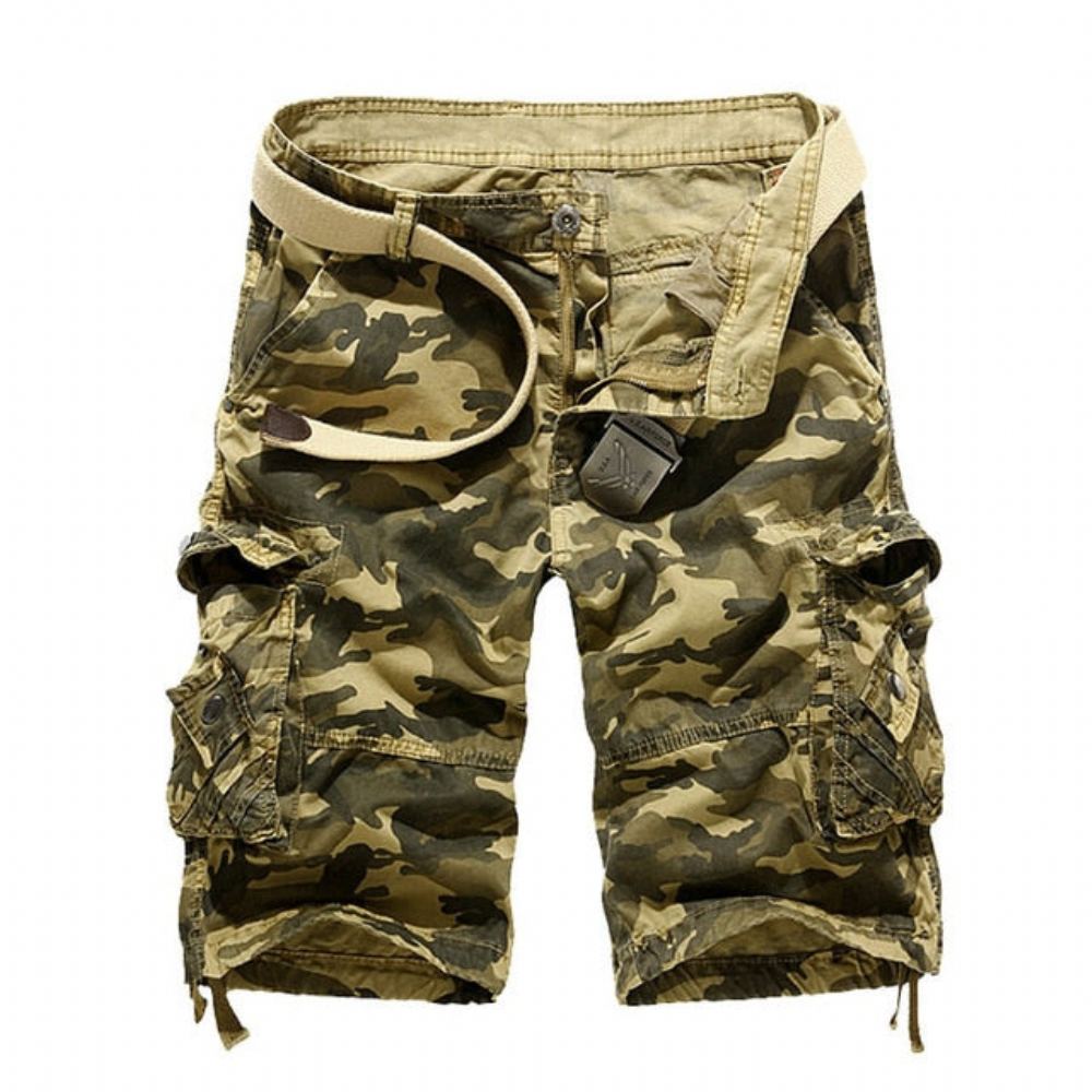 Cotton Camouflage Cargo Shortsit