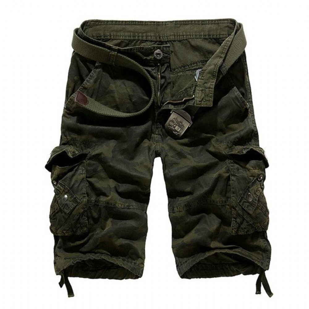 Cotton Camouflage Cargo Shortsit