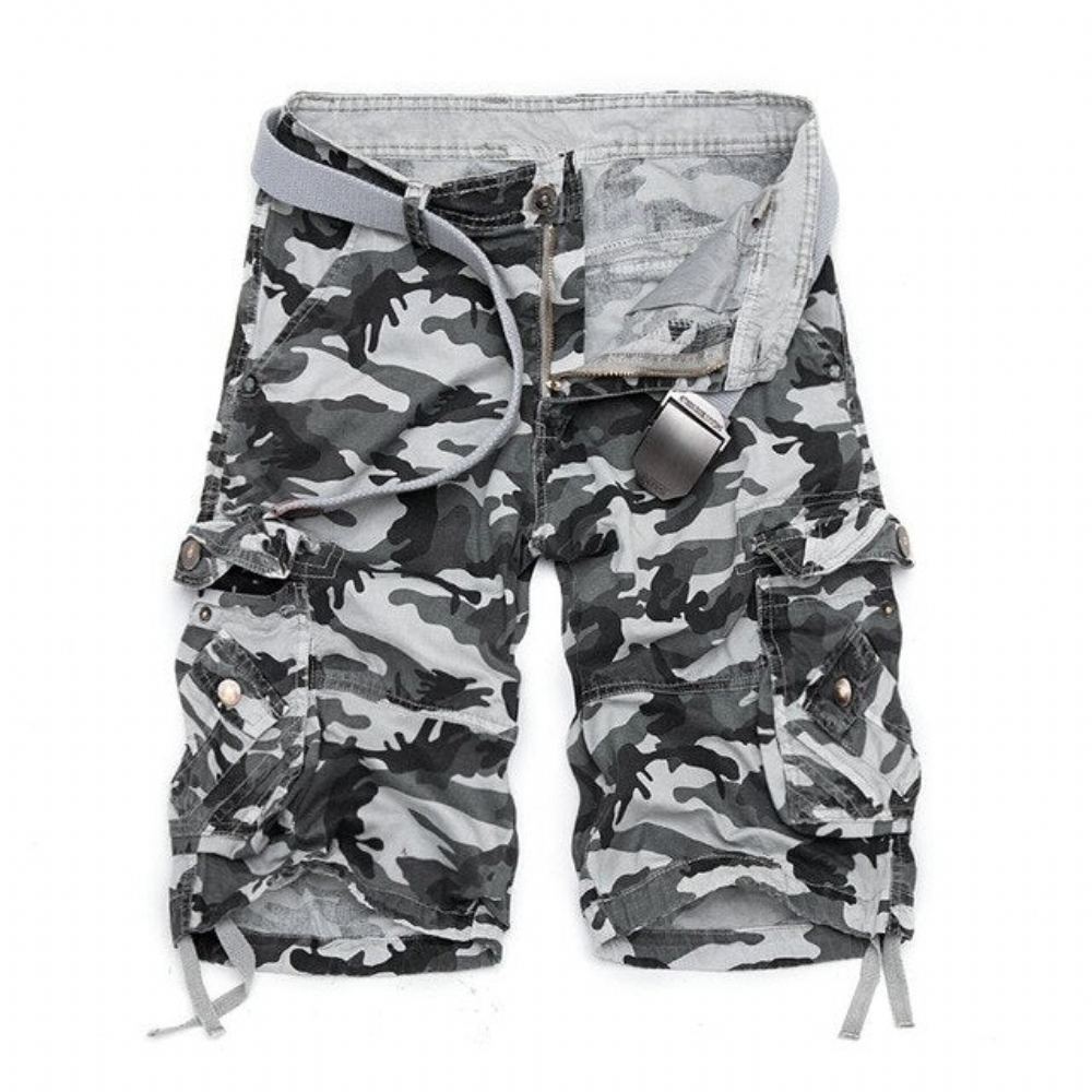 Cotton Camouflage Cargo Shortsit