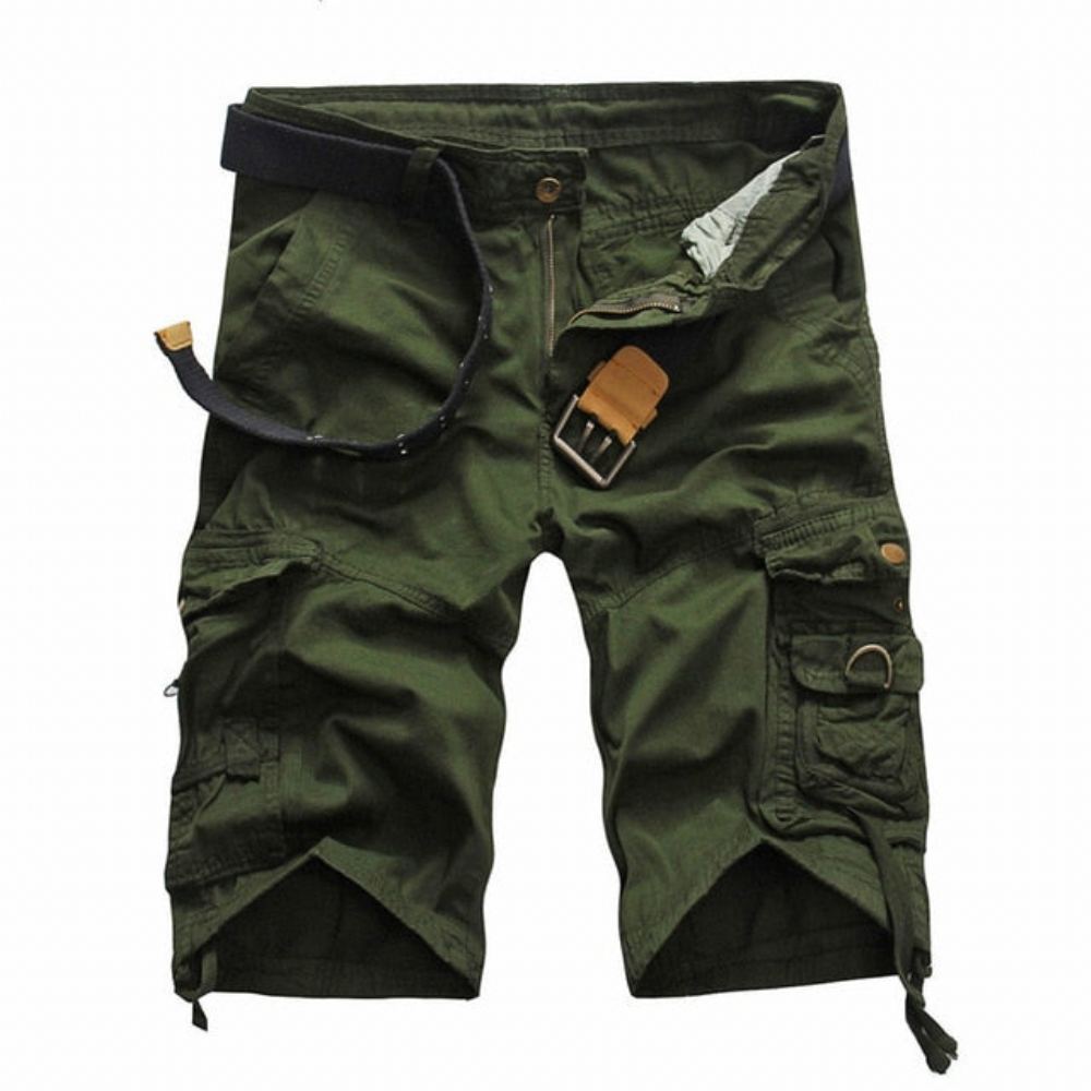 Miesten Mukavat Camo Cargo Shortsit