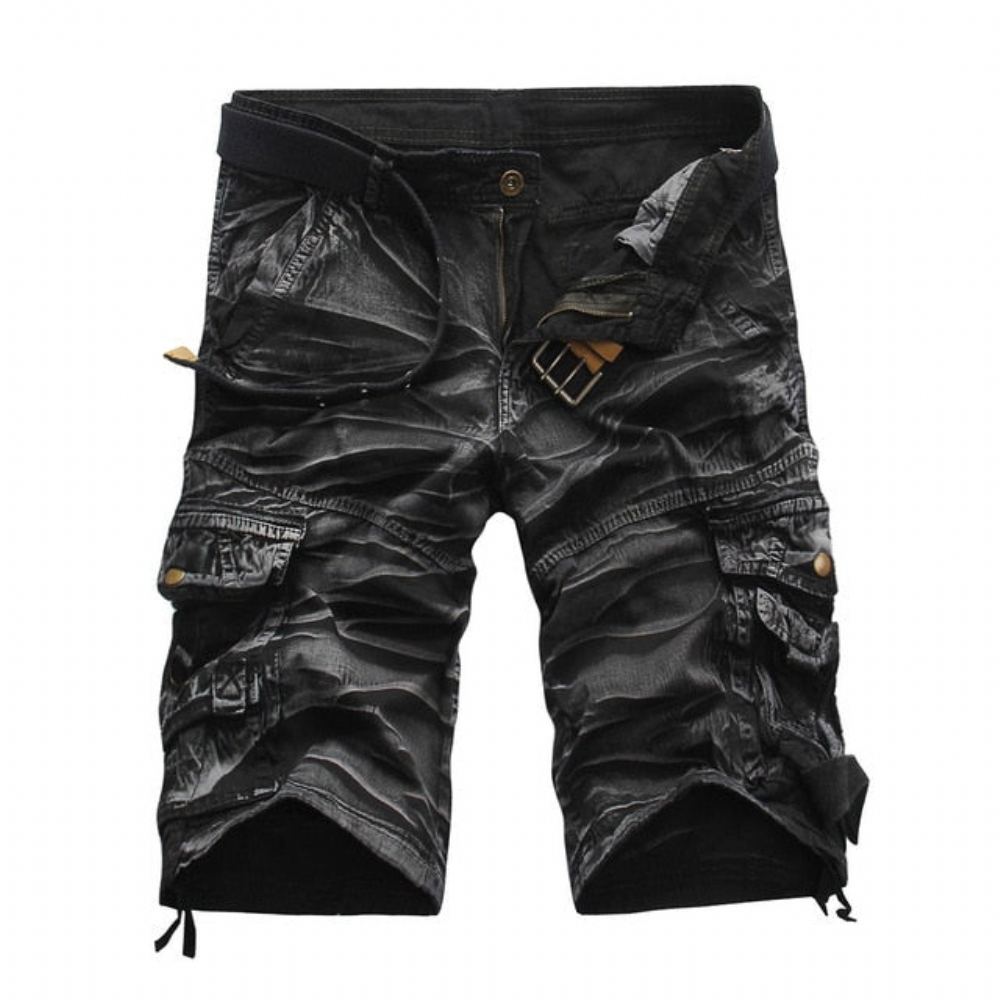 Miesten Mukavat Camo Cargo Shortsit