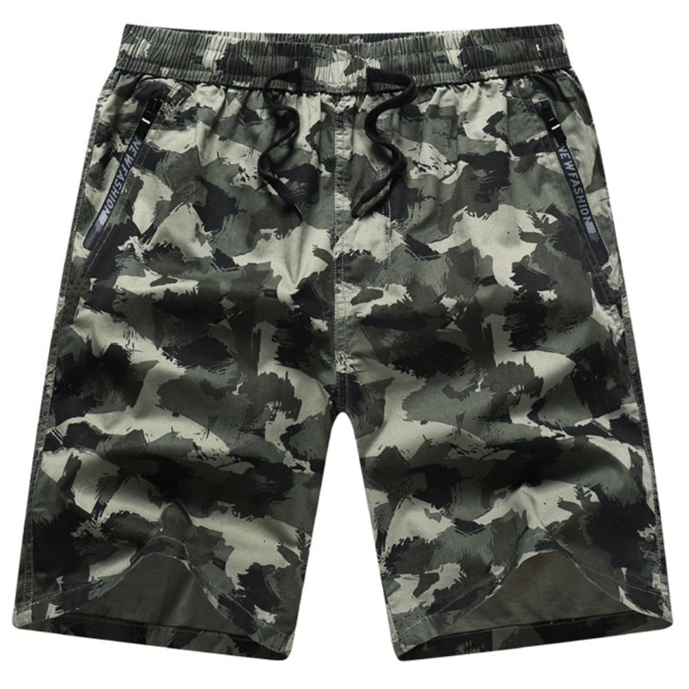 Miesten Shortsit Fitness Mukava Camo Running Jogging Short