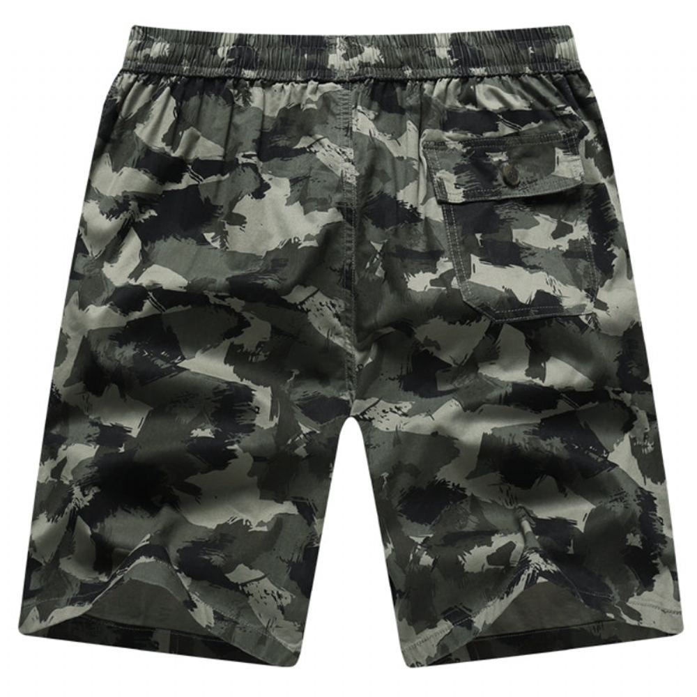 Miesten Shortsit Fitness Mukava Camo Running Jogging Short