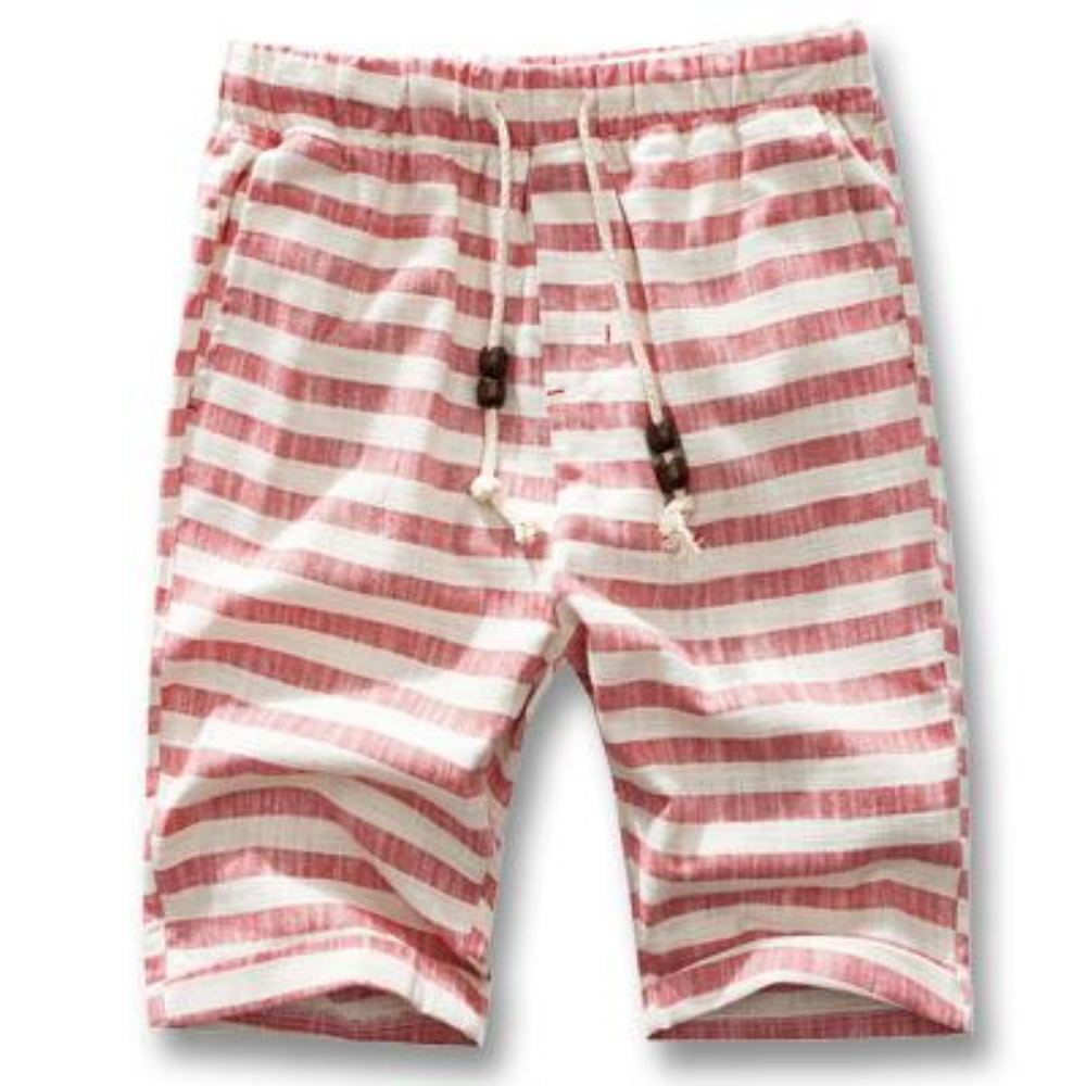 Puuvillasta Valmistetut Stripe Shortsit