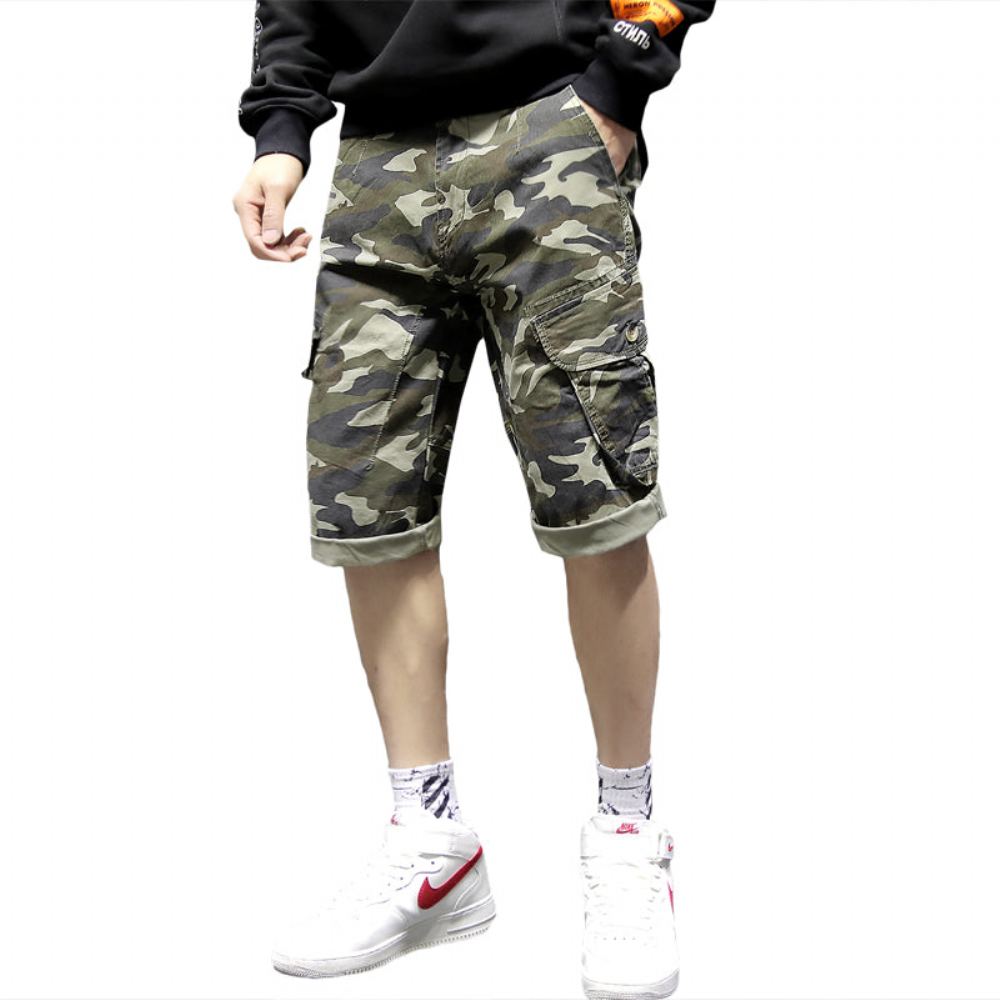 Shortsit Miesten Cargo Camo Bermudas