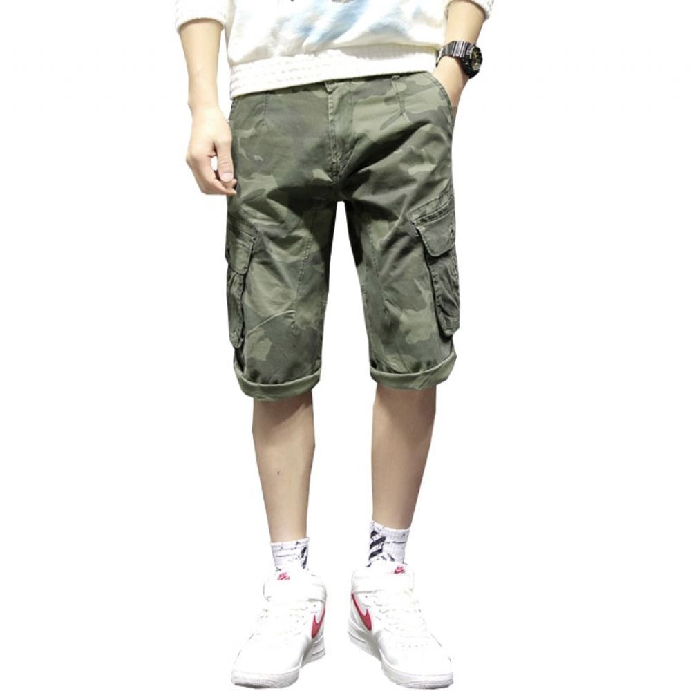 Shortsit Miesten Cargo Camo Bermudas