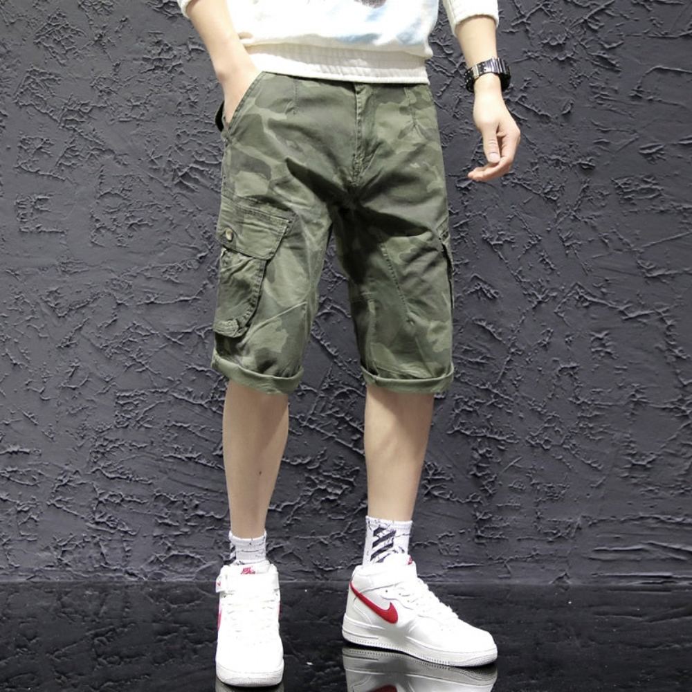 Shortsit Miesten Cargo Camo Bermudas