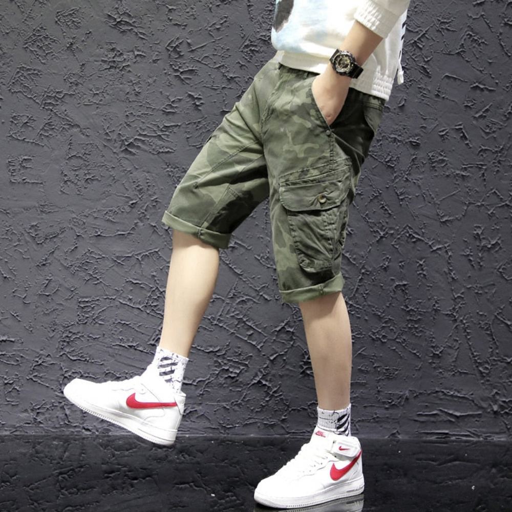 Shortsit Miesten Cargo Camo Bermudas