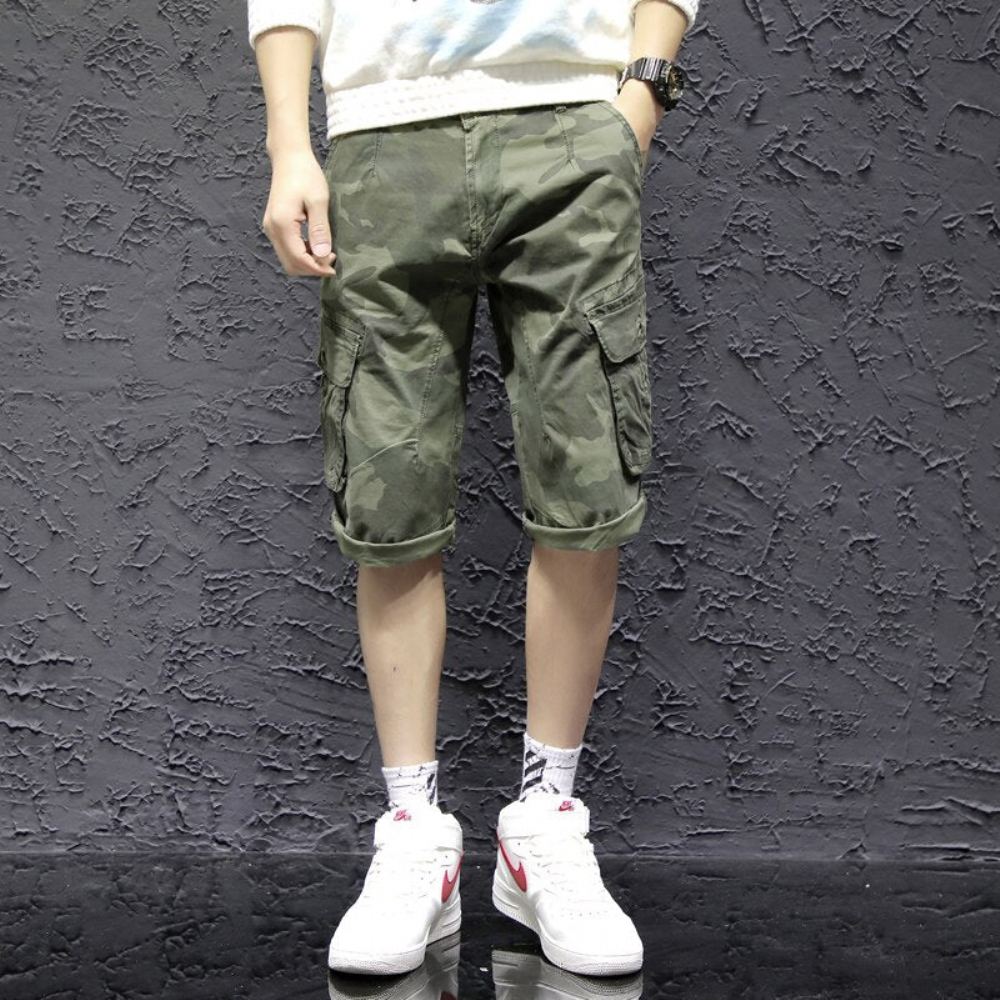 Shortsit Miesten Cargo Camo Bermudas