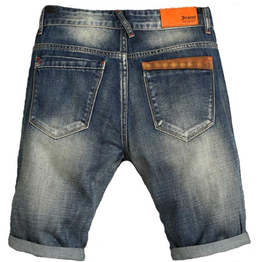 Shortsit Miesten Hole Jeans Löysät Cowboy-shortsit