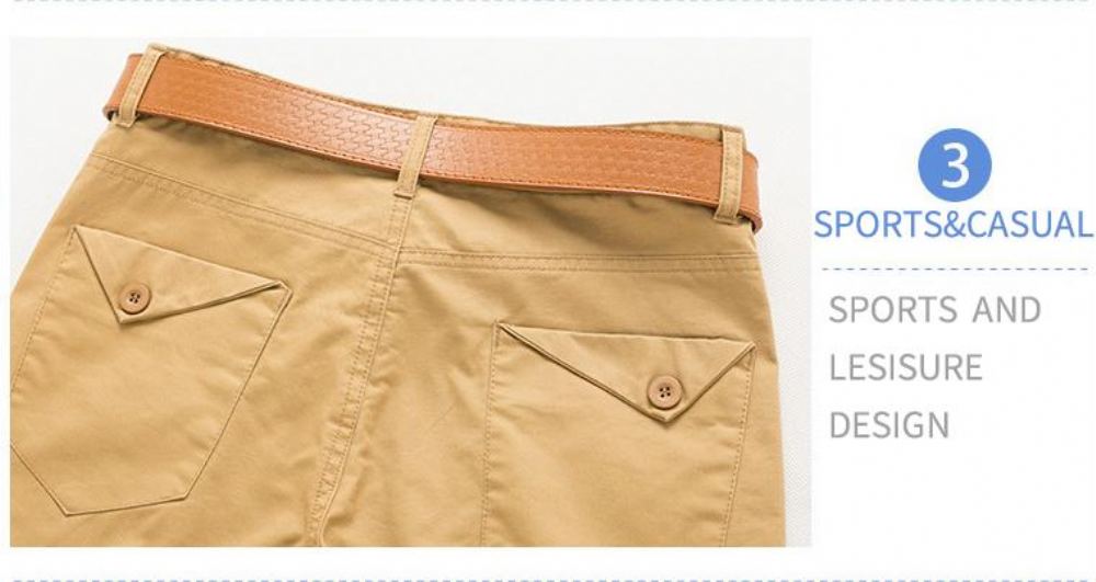 Shortsit Miesten Puuvillainen Bermuda Cargo Short