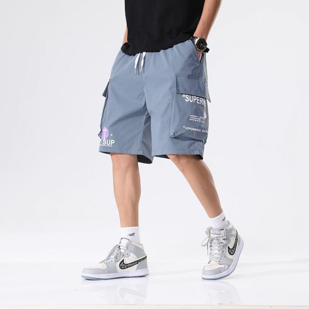 Shortsit Miesten Streetwear Baggy Breathable Beach Short