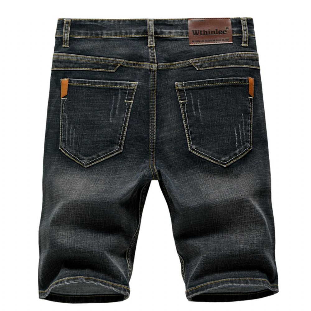 Thin Section Fashion Slim Business Jeans Shortsit